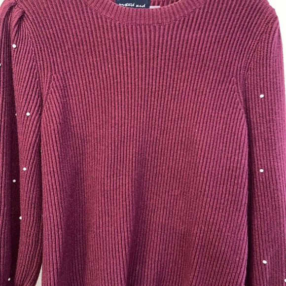 Ballon sleeve pearl pull over - Picture 4 of 7